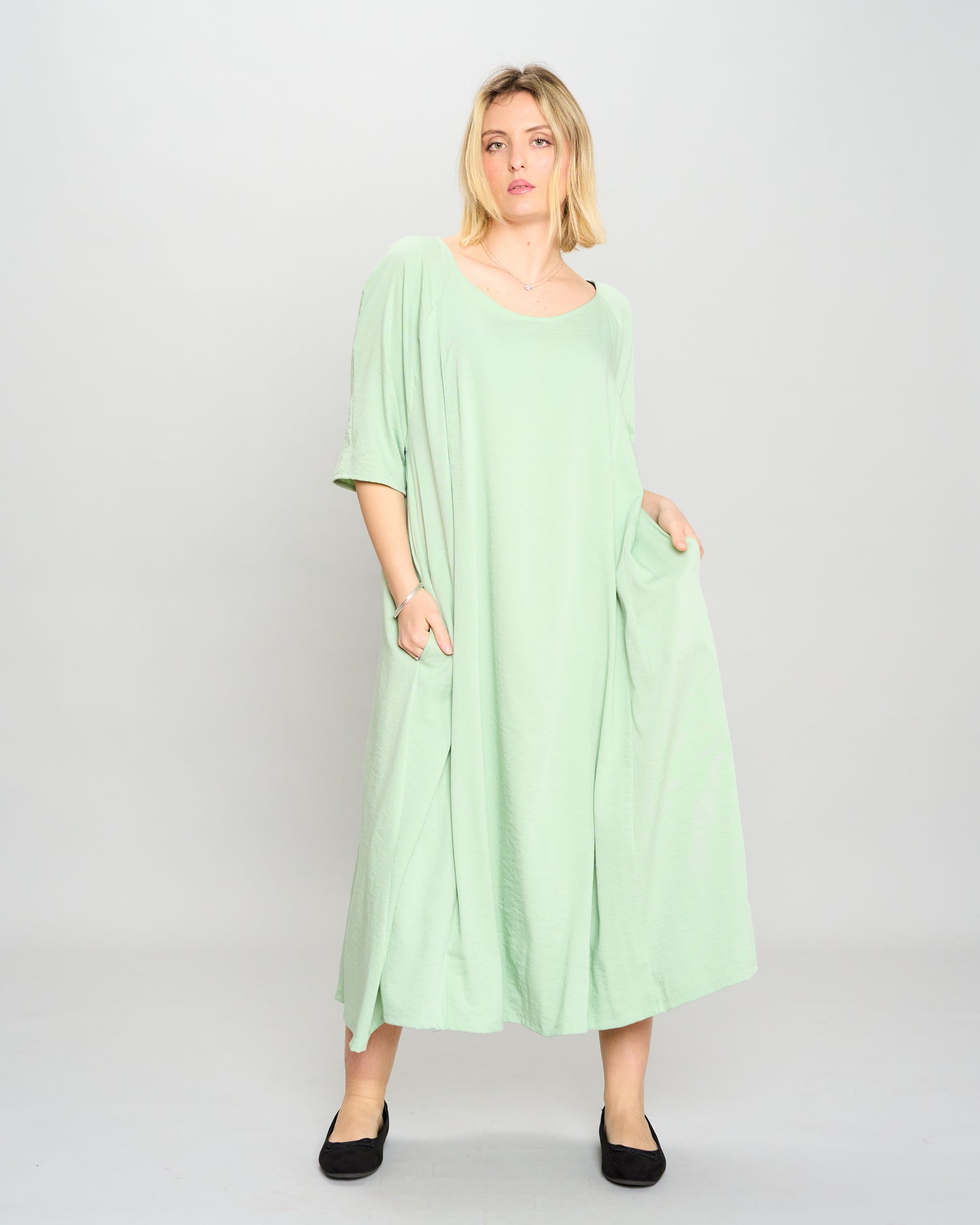 Flared Raglan Dress