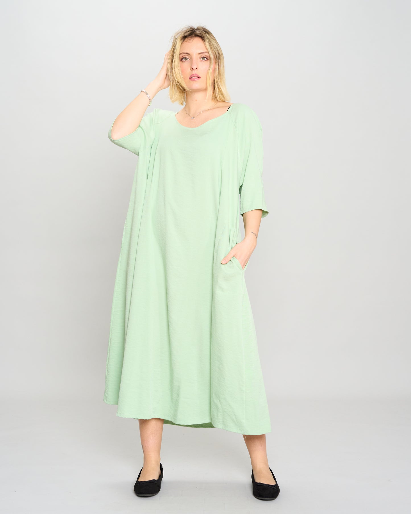 Flared Raglan Dress