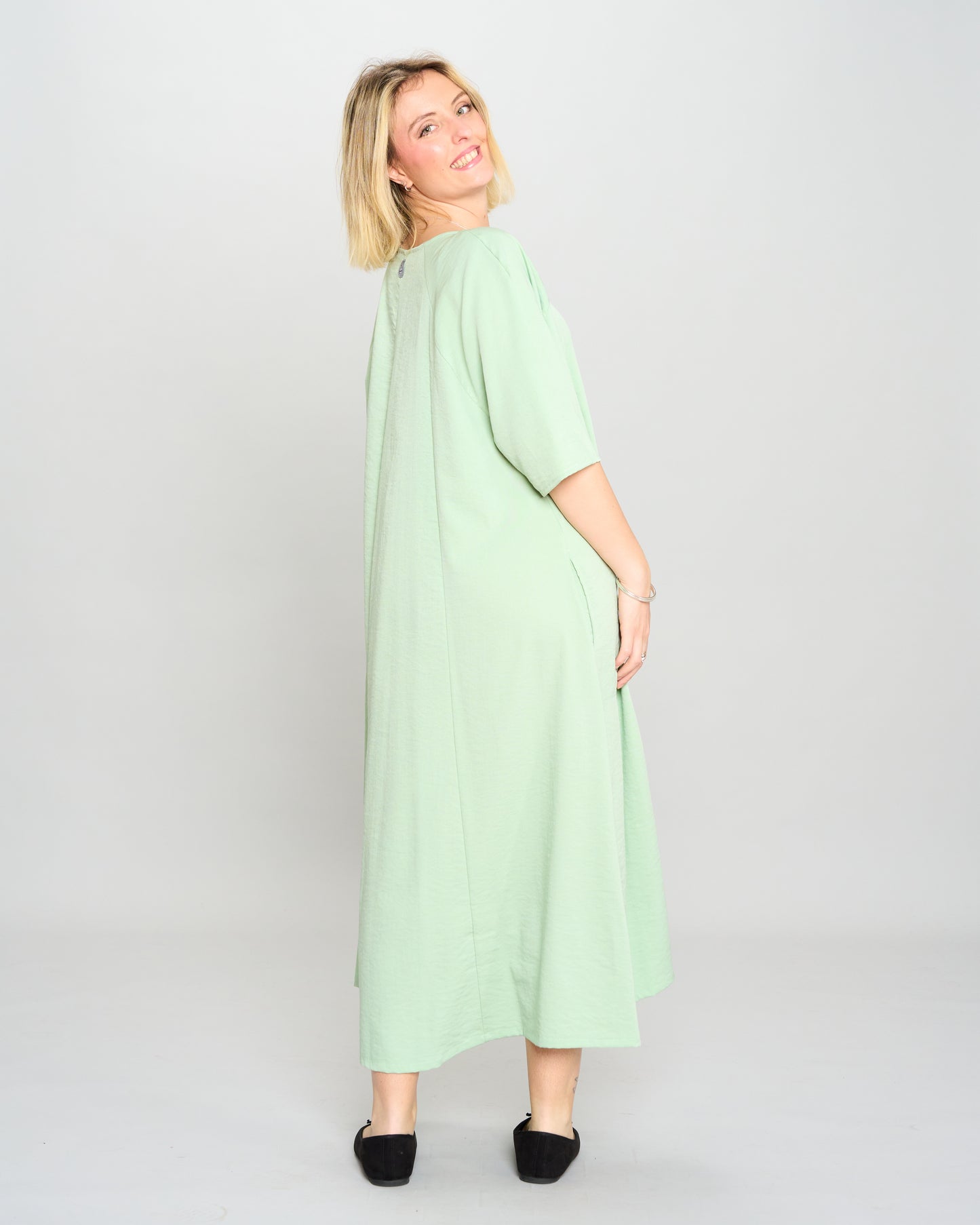 Flared Raglan Dress
