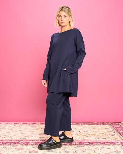 Maximaglia Svasata in Maglia Stoffa