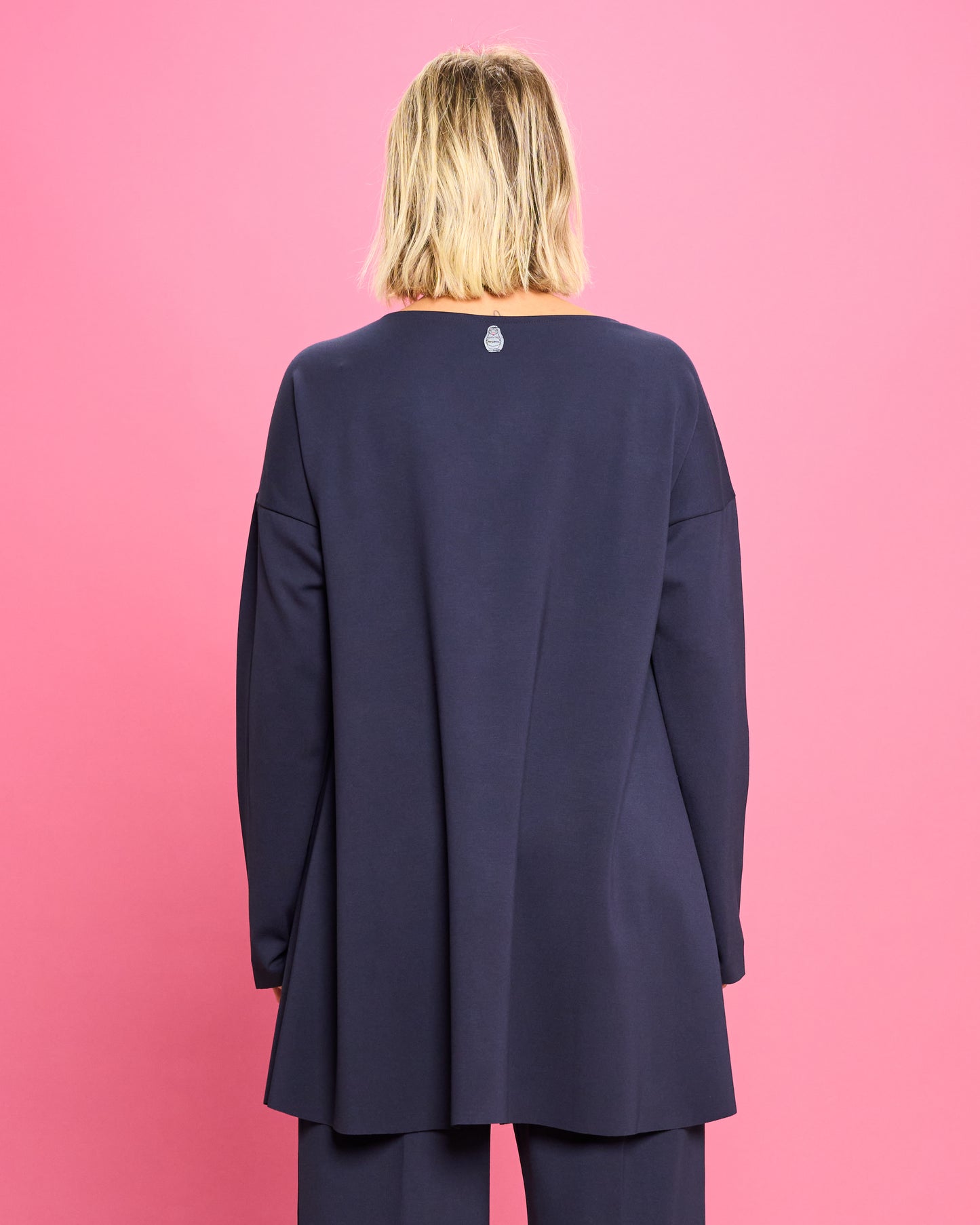 Maximaglia Svasata in Maglia Stoffa