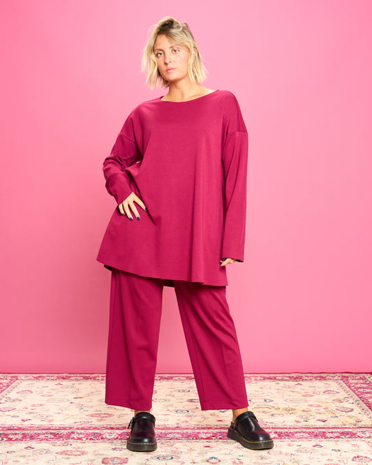 Maximaglia Svasata in Maglia Stoffa