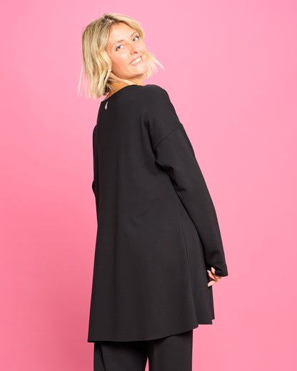 Maximaglia Svasata in Maglia Stoffa