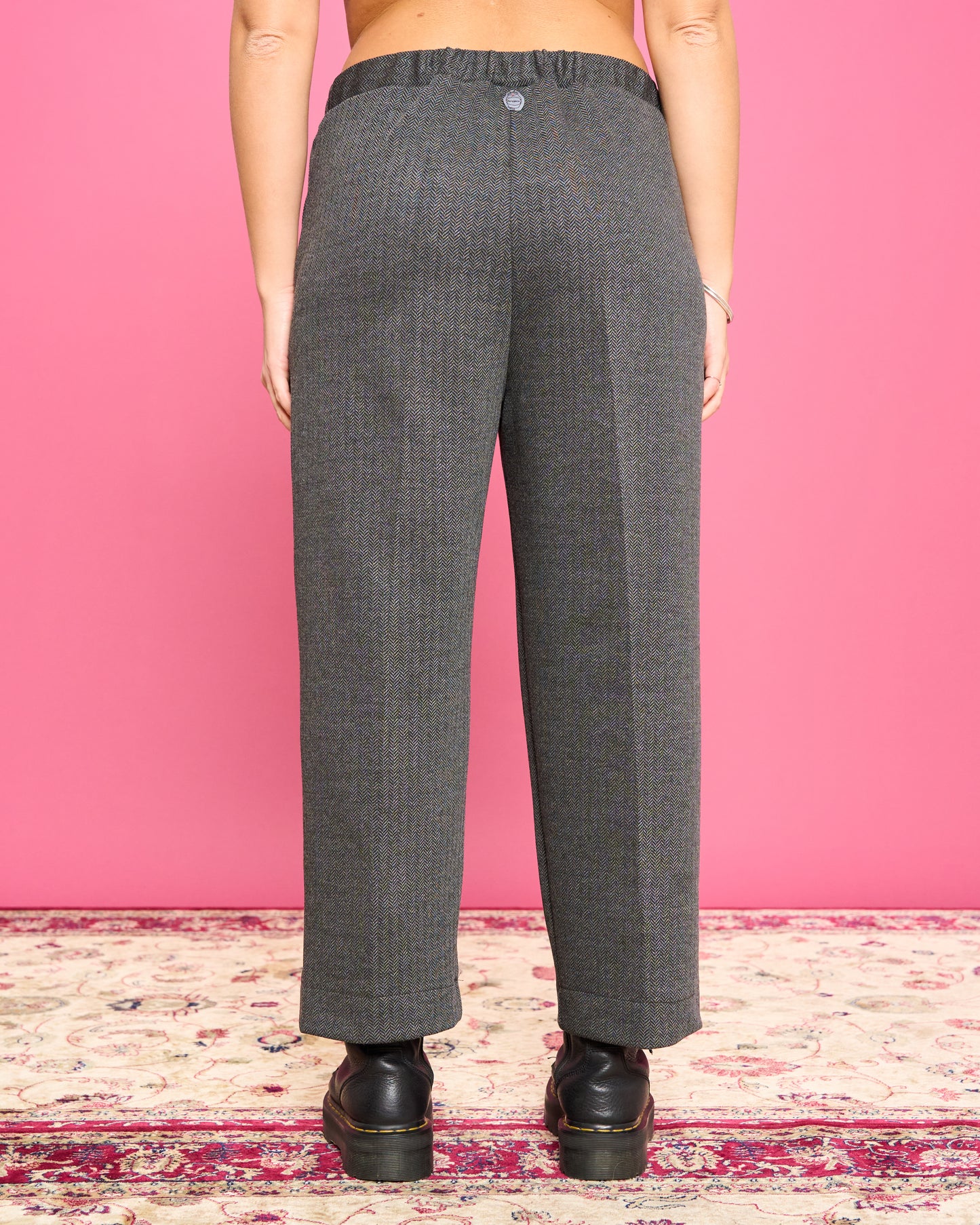 Pantalone con la Piega Spigato