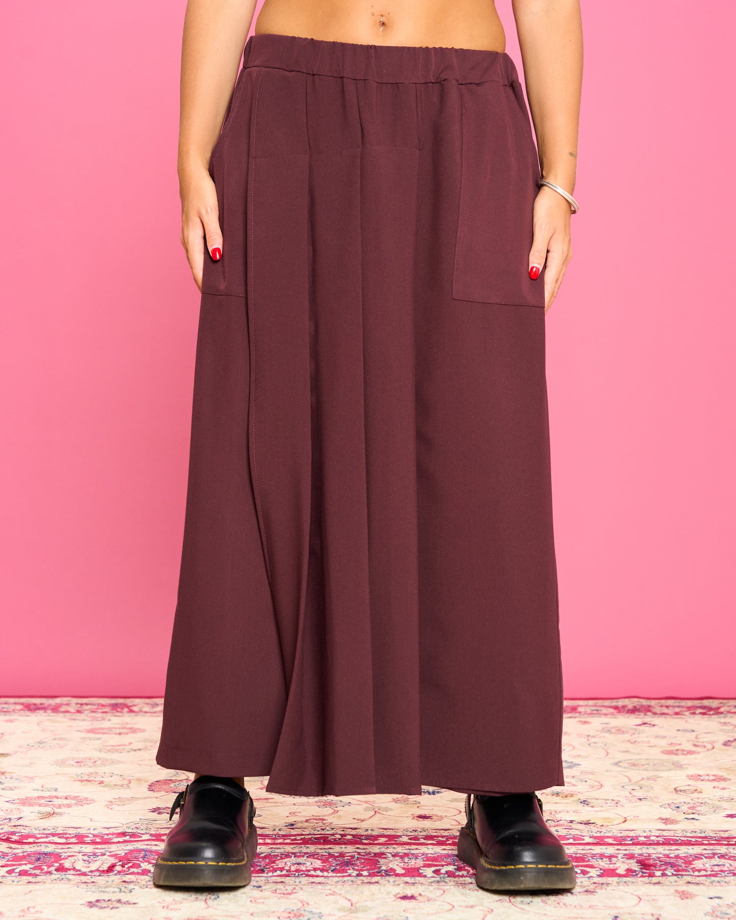 Pantalone con Gonna Plissè