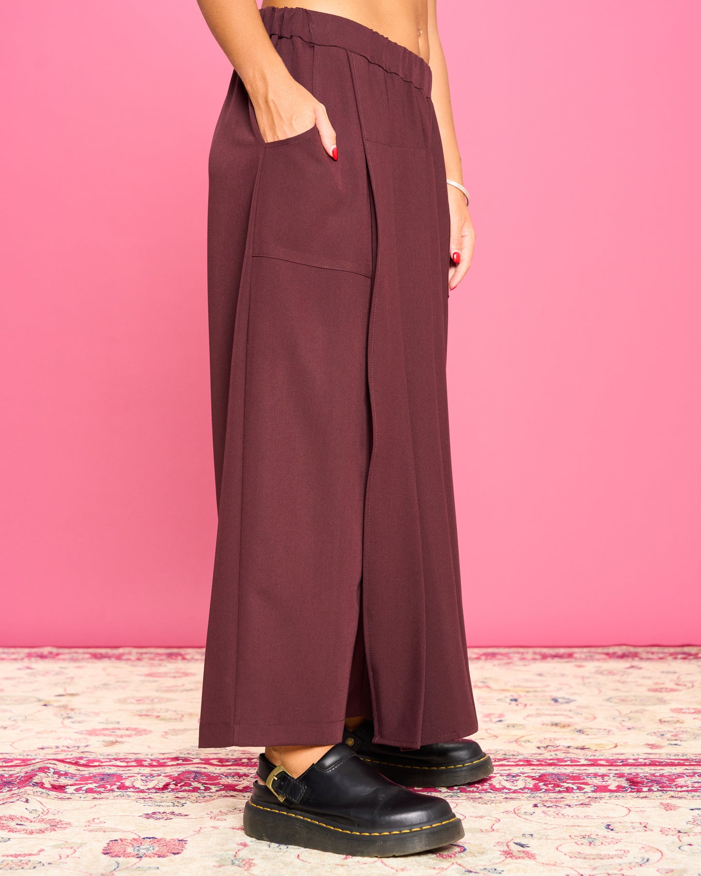 Pantalone con Gonna Plissè