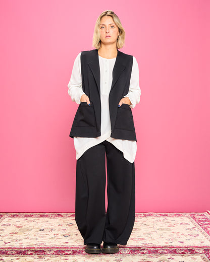 Gilet Oversize in Punto Milano