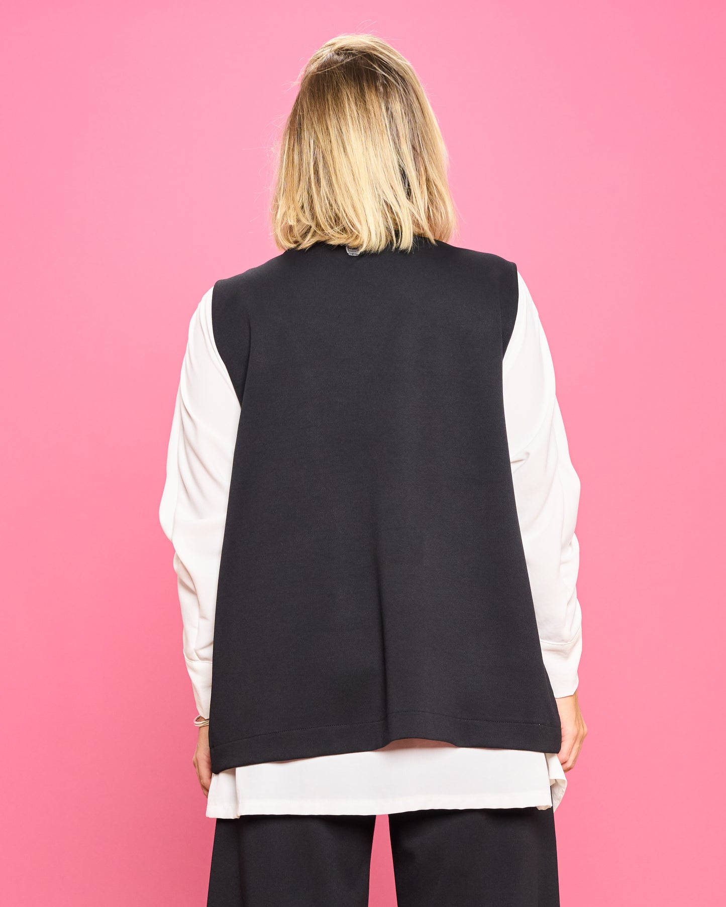 Gilet Oversize in Punto Milano