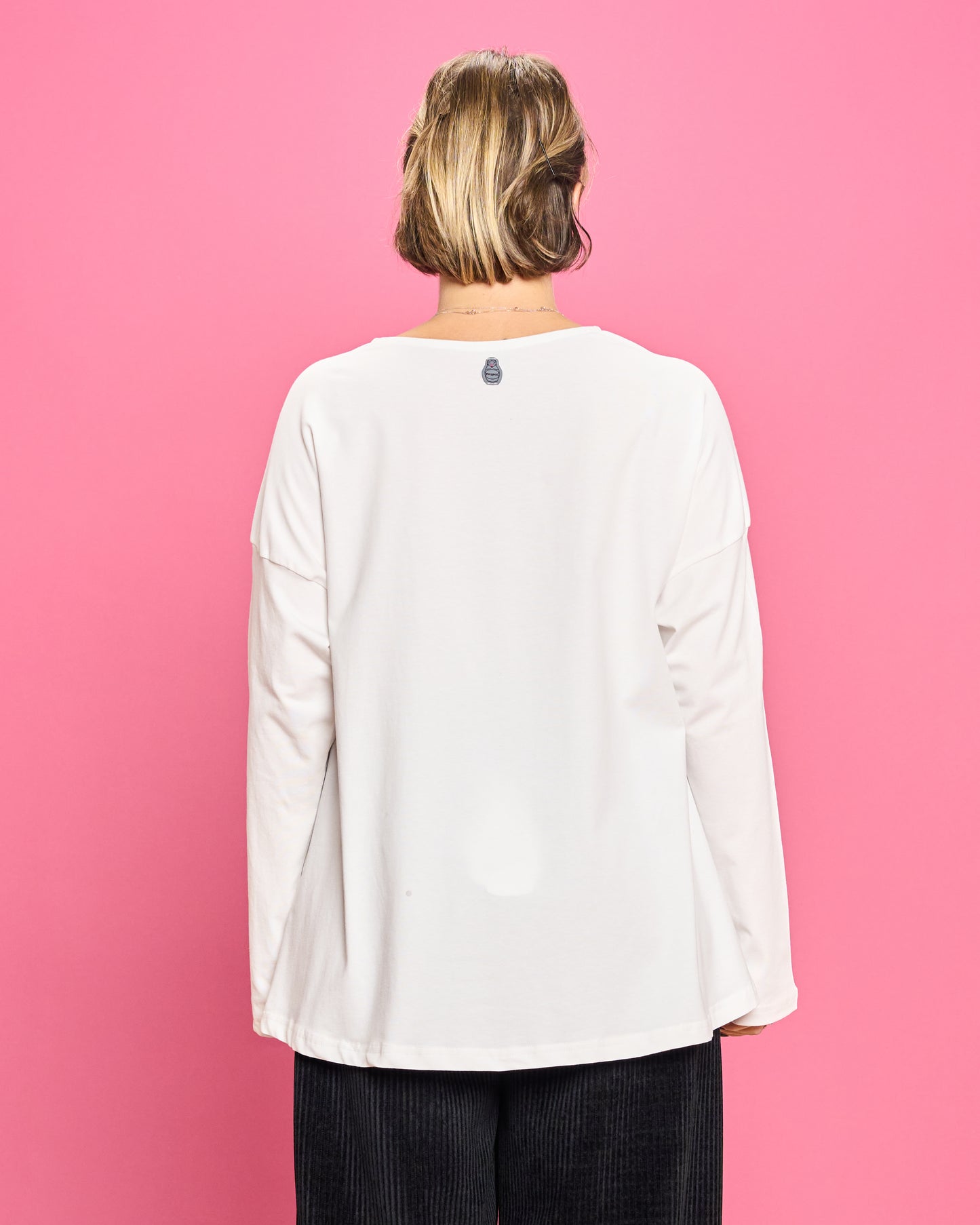 Flared Cotton Blouse