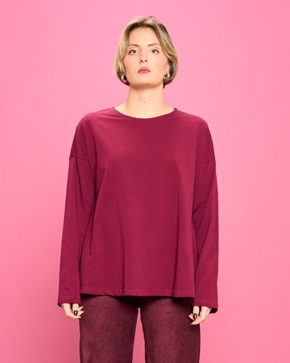 Flared Cotton Blouse