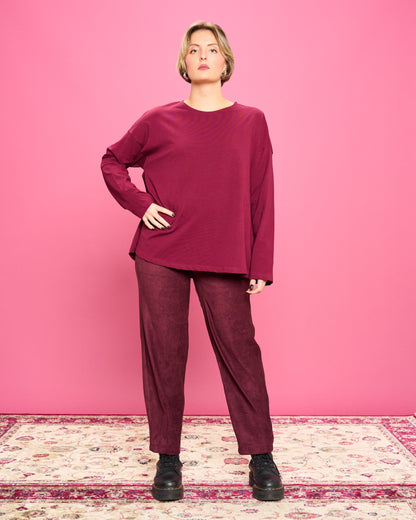 Flared Cotton Blouse