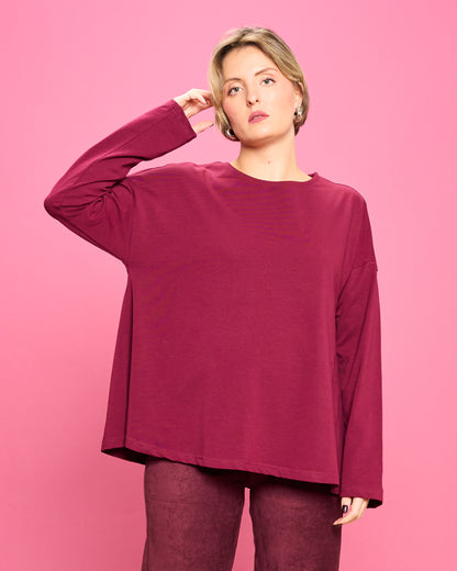 Flared Cotton Blouse