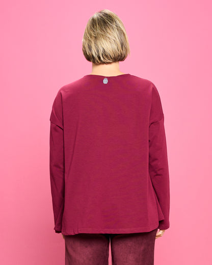 Flared Cotton Blouse