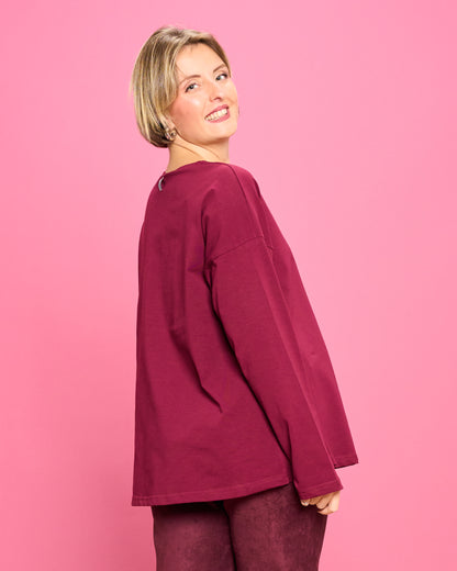 Flared Cotton Blouse