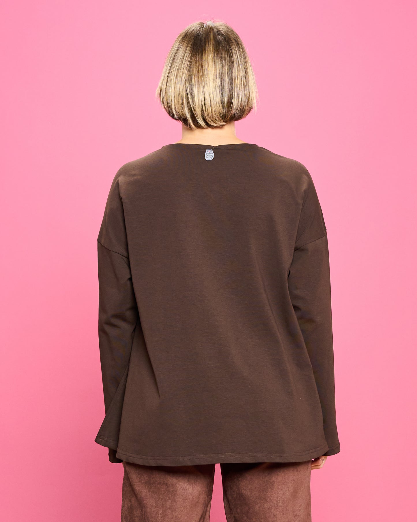 Flared Cotton Blouse