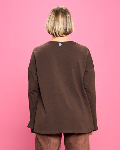 Flared Cotton Blouse