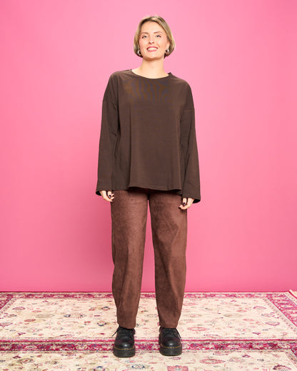 Flared Cotton Blouse