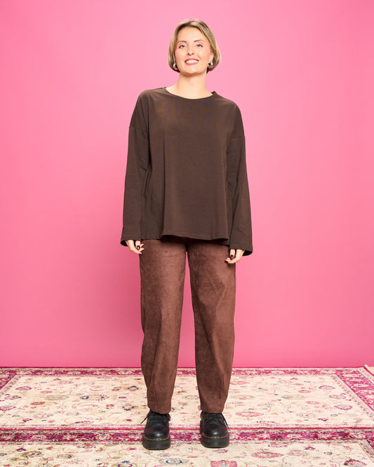 Flared Cotton Blouse