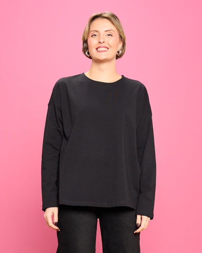 Flared Cotton Blouse