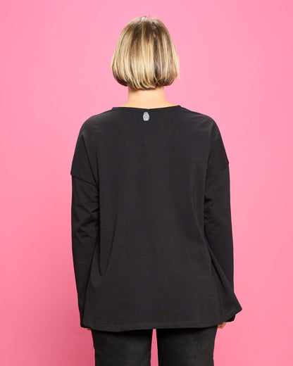 Flared Cotton Blouse