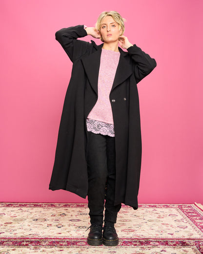 Viscose Coat with Patterned Lining