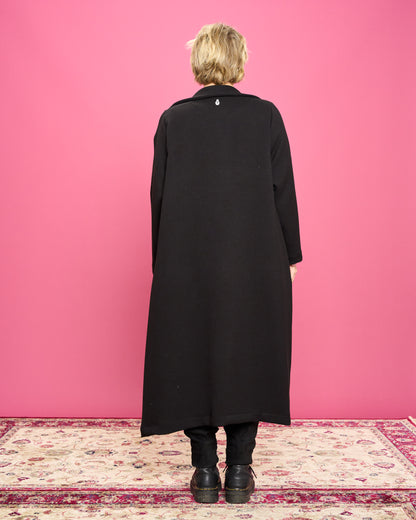Viscose Coat with Patterned Lining