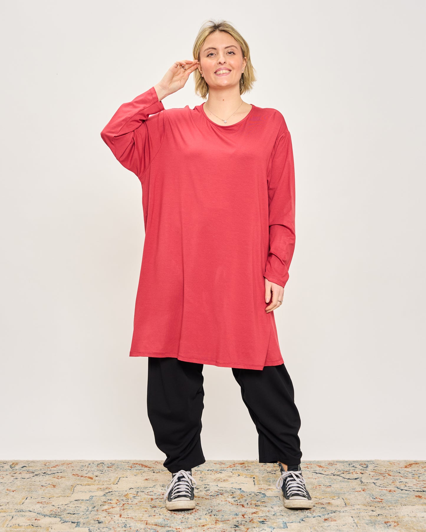 T-Shirt a Maniche Lunghe Oversize