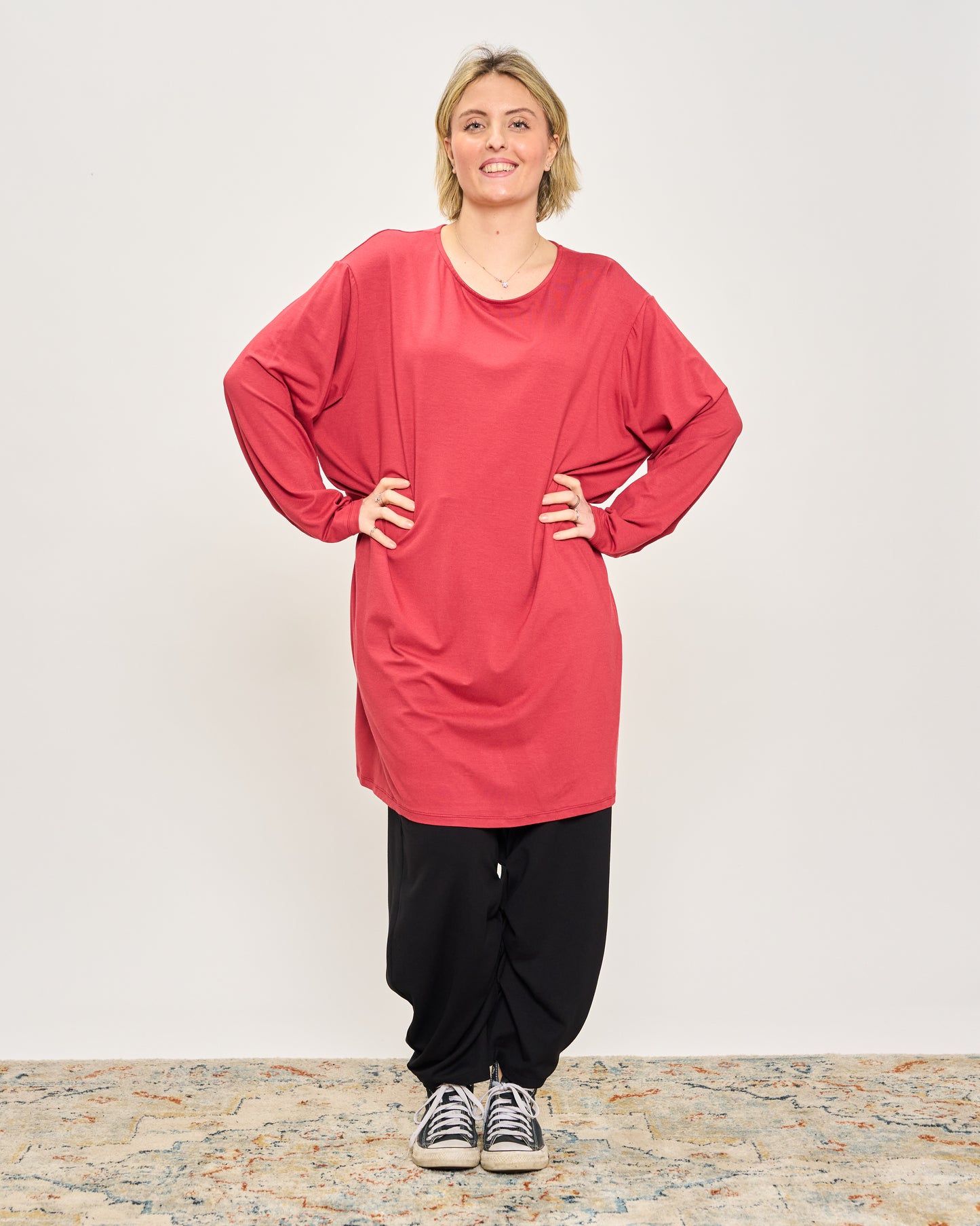 T-Shirt a Maniche Lunghe Oversize
