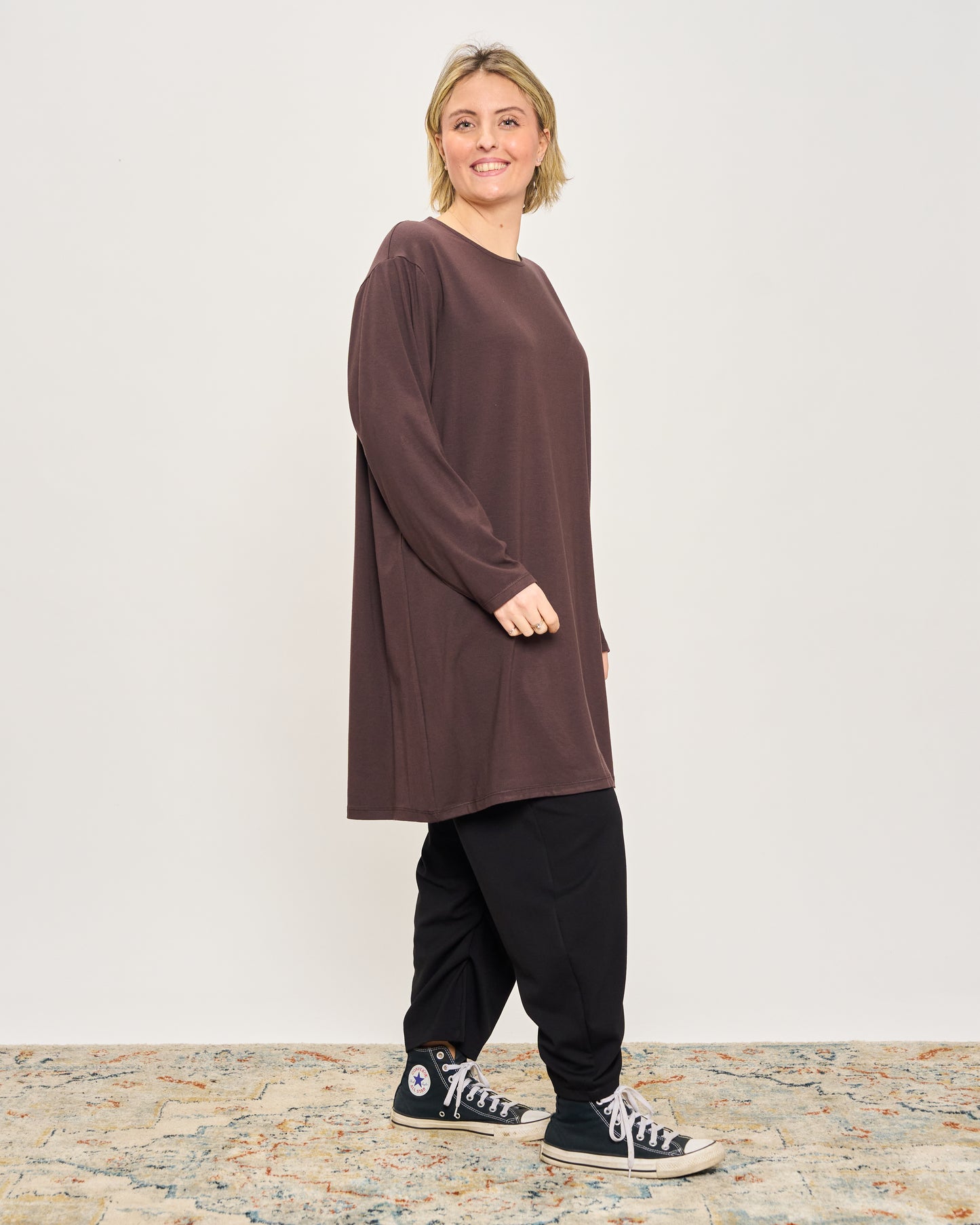 T-Shirt a Maniche Lunghe Oversize