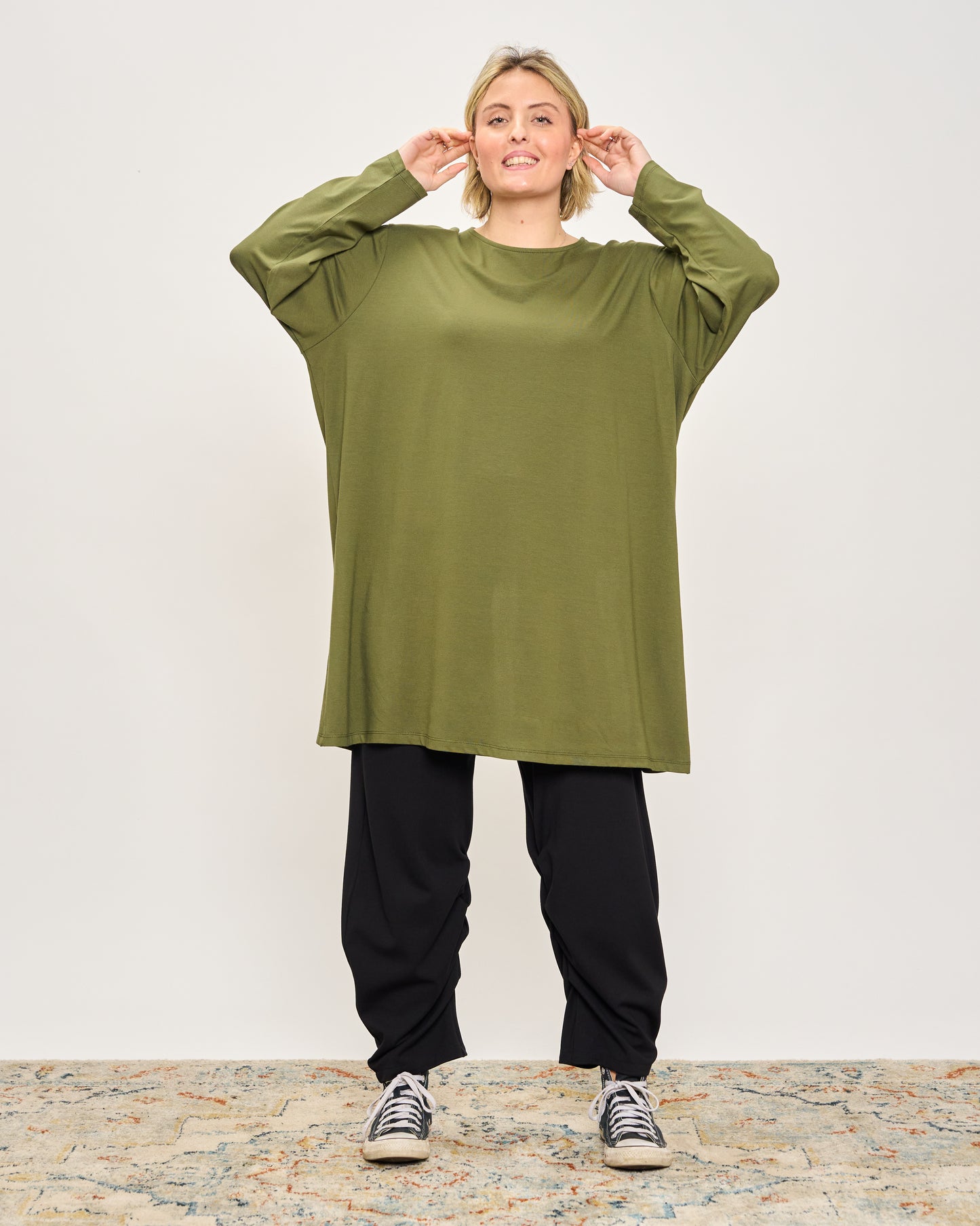 T-Shirt a Maniche Lunghe Oversize