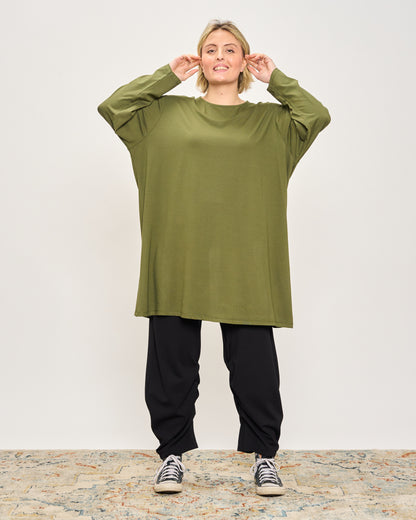 T-Shirt a Maniche Lunghe Oversize