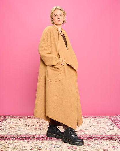 Cappotto in Panno Taglio Vivo