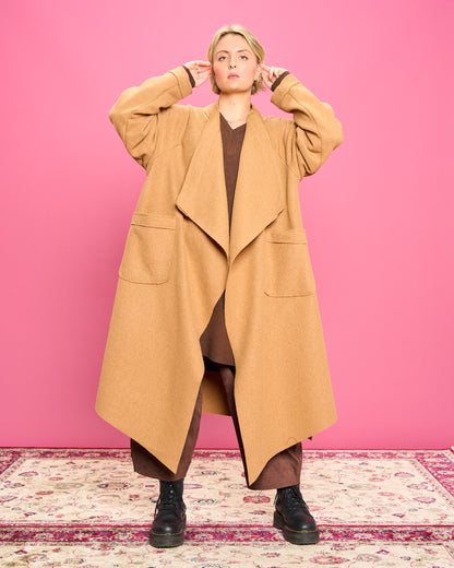 Cappotto in Panno Taglio Vivo