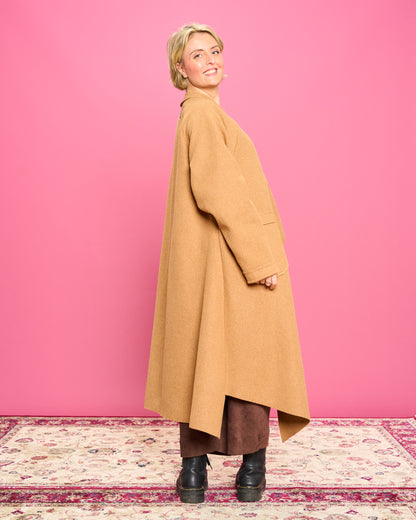 Cappotto in Panno Taglio Vivo