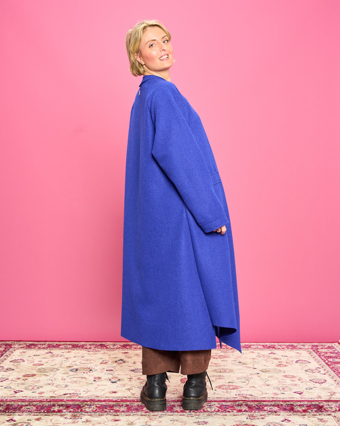 Cappotto in Panno Taglio Vivo