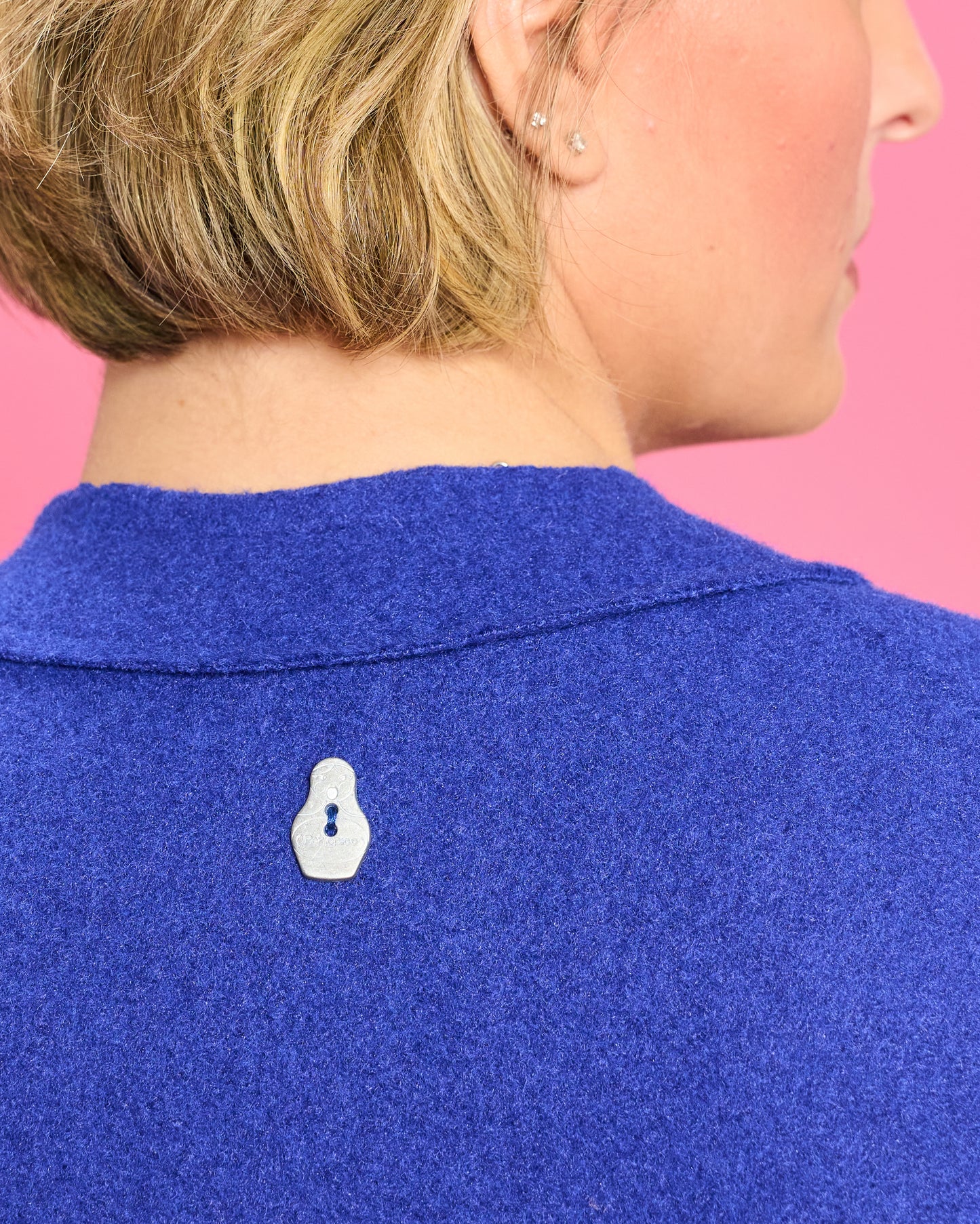 Cappotto in Panno Taglio Vivo