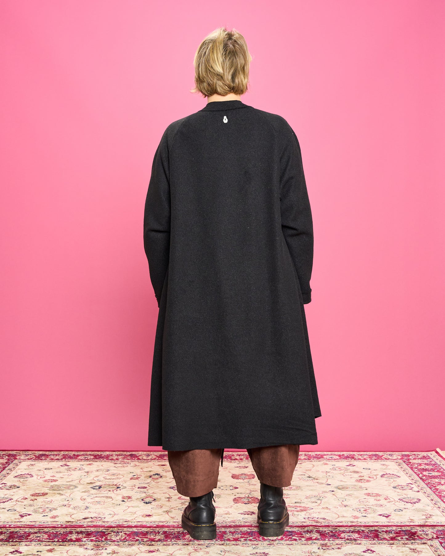 Cappotto in Panno Taglio Vivo