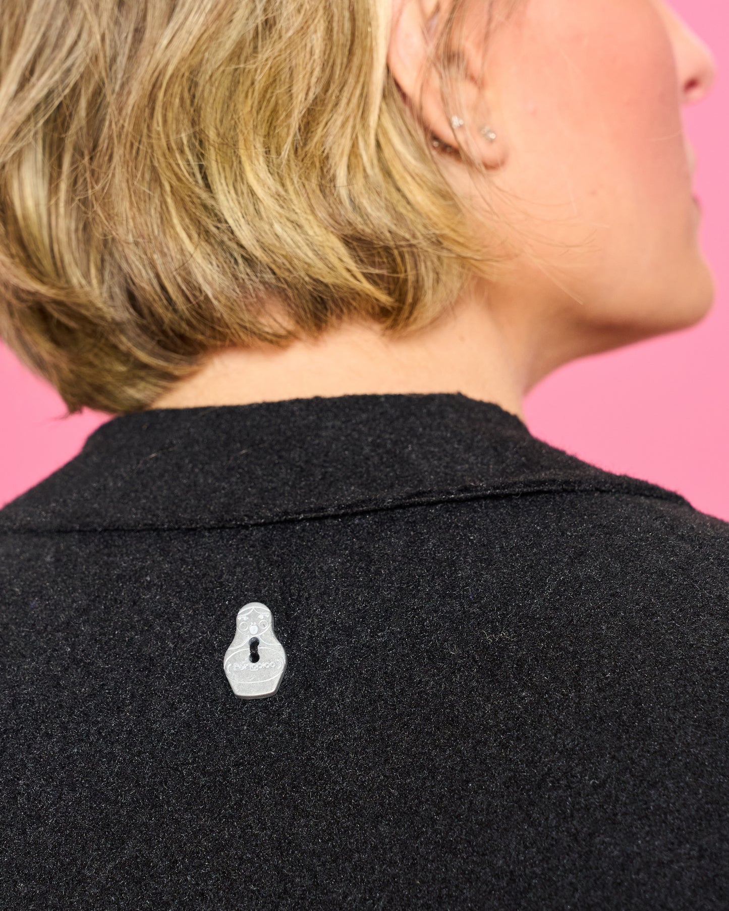 Cappotto in Panno Taglio Vivo