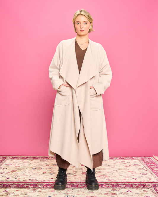 Cappotto in Panno Taglio Vivo