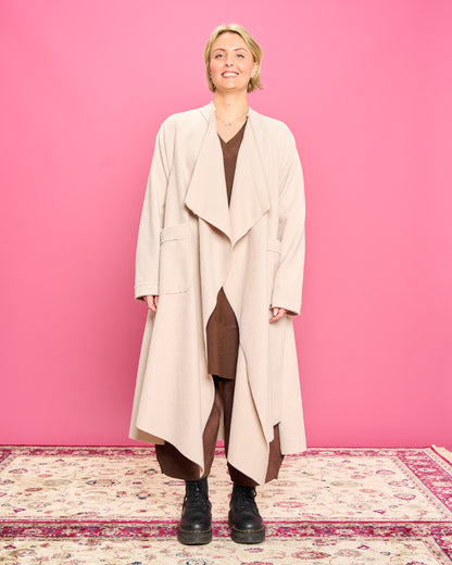 Cappotto in Panno Taglio Vivo