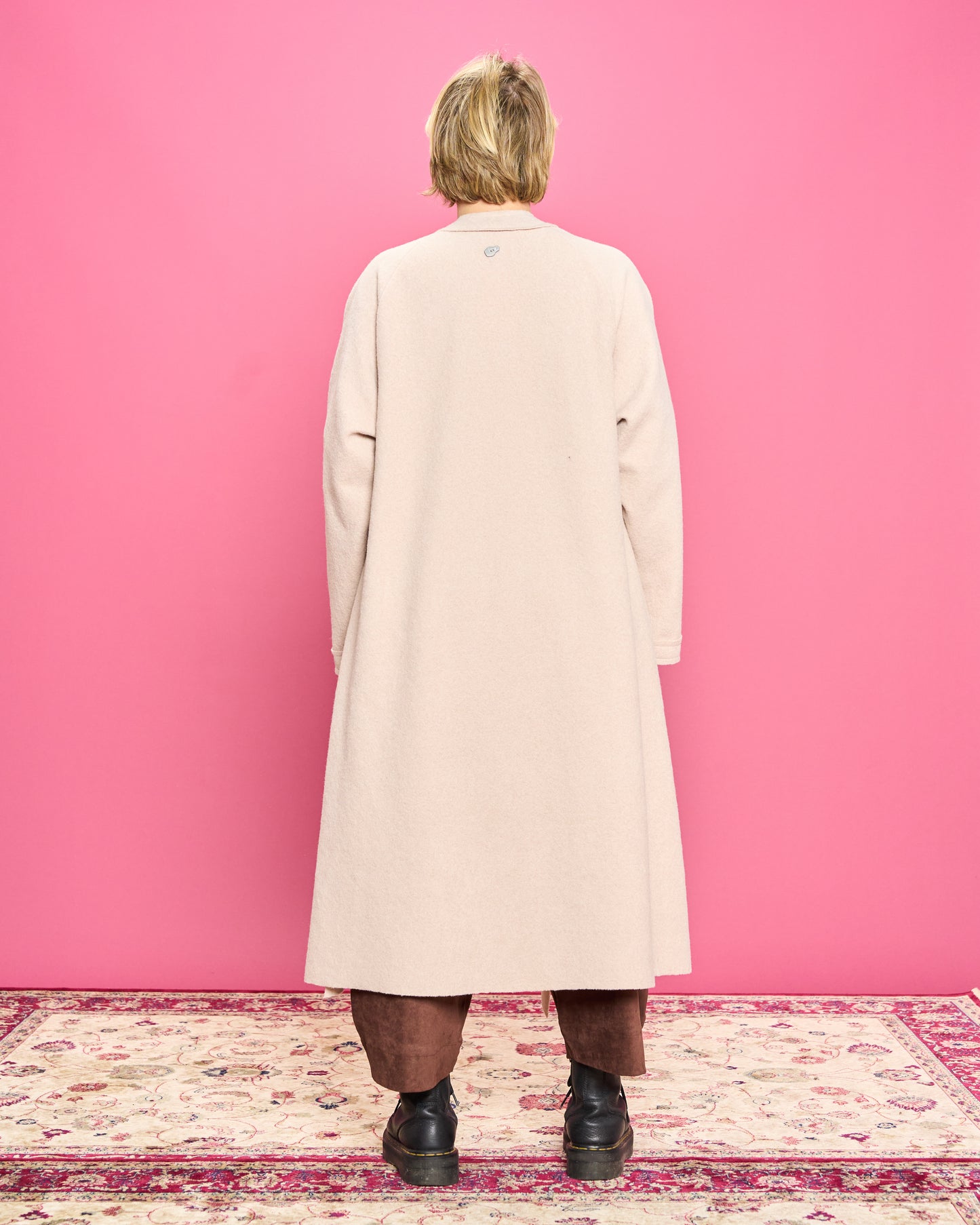 Cappotto in Panno Taglio Vivo