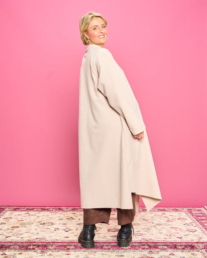 Cappotto in Panno Taglio Vivo