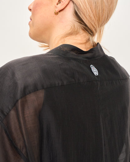 Short Oversized Shirt in Lightweight Cotton