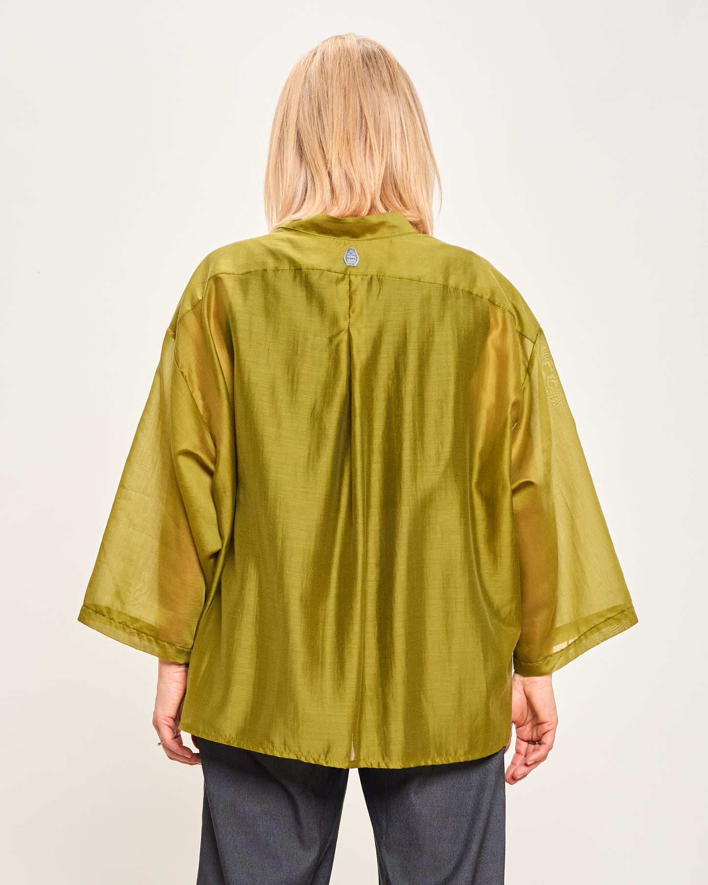 Short Oversized Shirt in Lightweight Cotton