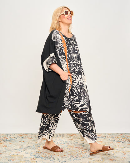 Printed Viscose Crop Trousers