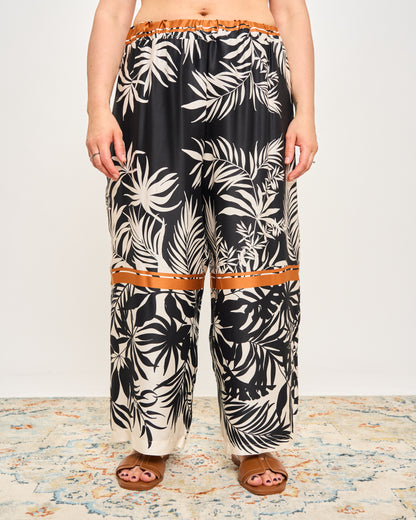 Printed Viscose Crop Trousers