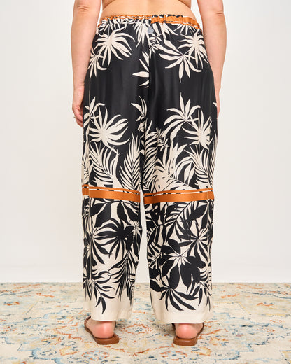 Printed Viscose Crop Trousers