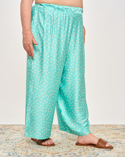 Printed Viscose Crop Trousers