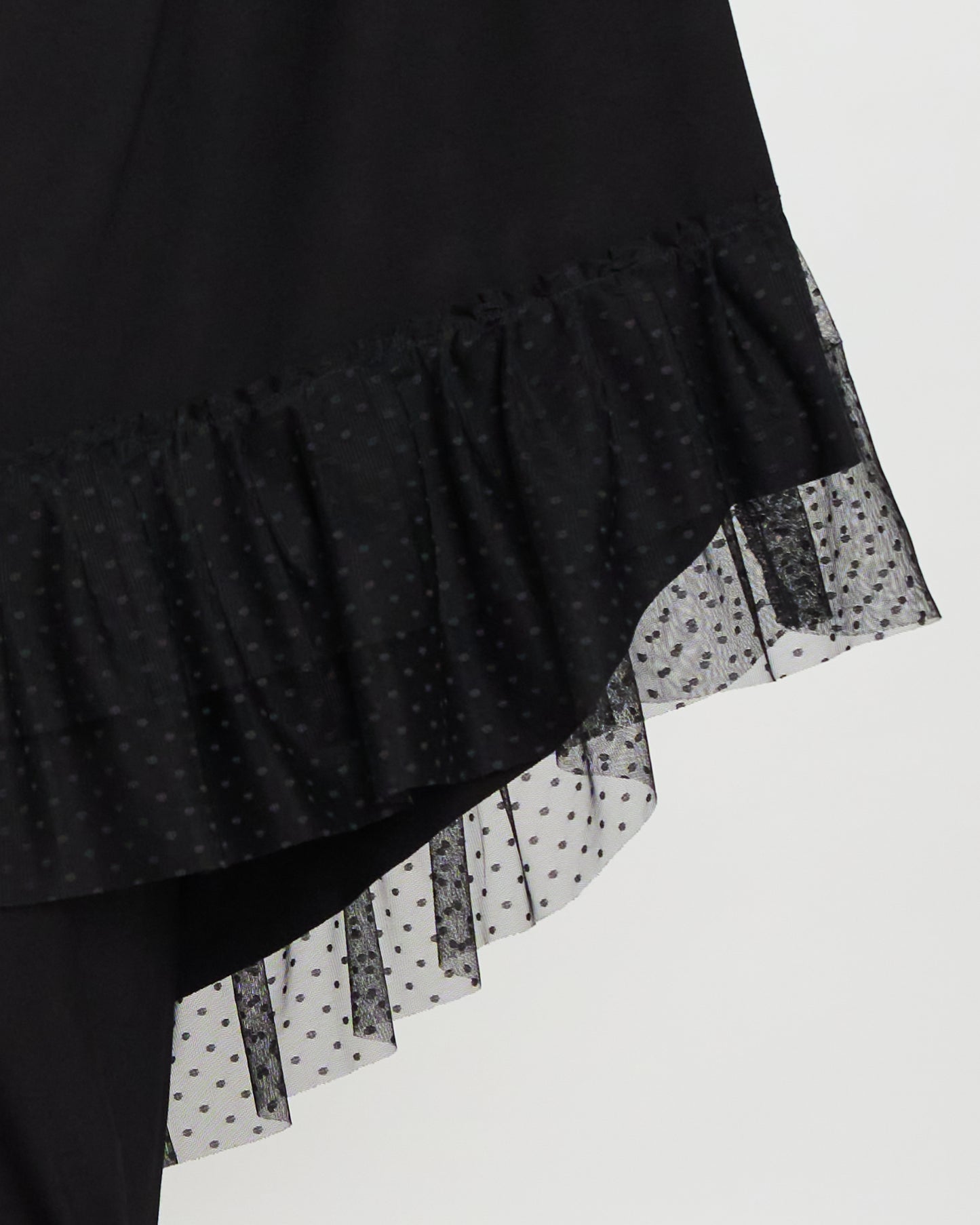 Box Maxi Dress with Tulle Details