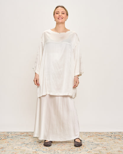 Maxi Viscose Satin Tunic